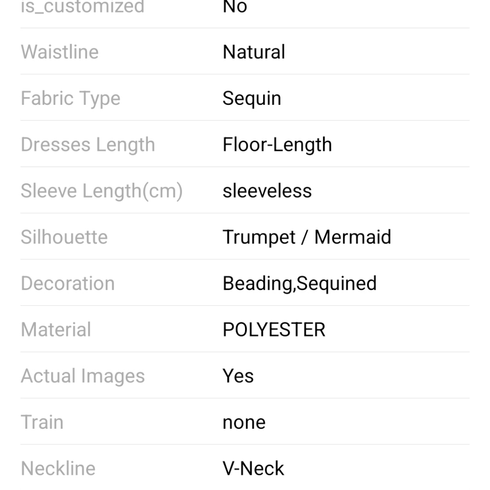 Grey, Ruched, Backless, Sleeveless,  Contrast Sequined and Mesh Mermaid … - Picture 6 of 11